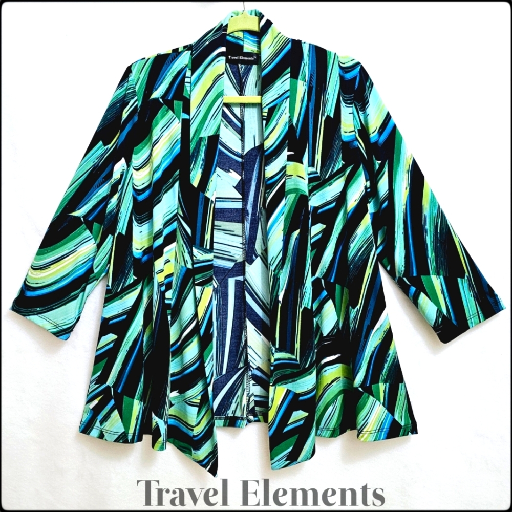 Bold & Colorful Swing Wrap, Wrinkle Resistant, Travel Friendly, Size Large